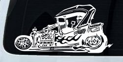 Rat Hot Rod Car or Truck Window Decal Sticker