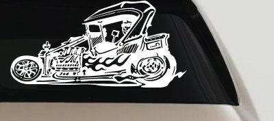 Rat Hot Rod Window Decal Sticker for Car or Truck Vinyl