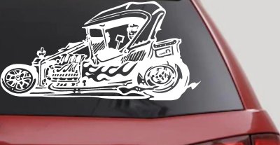 Rat Hot Rod Window Decal Sticker for Car or Truck Vinyl