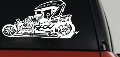 Rat Hot Rod Window Decal Sticker for Car or Truck Vinyl