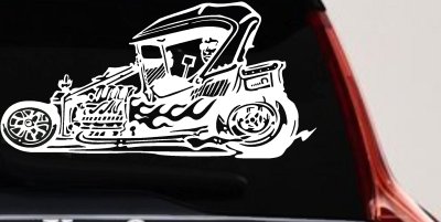 Rat Hot Rod Window Decal Sticker for Car or Truck Vinyl