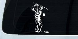 Golf Swing Sports Car or Truck Window Decal Sticker