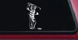 Golf Swing Sports Car or Truck Window Decal Sticker