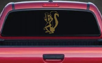 Stinky Skunk Car Truck Window Vinyl Decal Sticker Funny Animal Graphic (Gold)