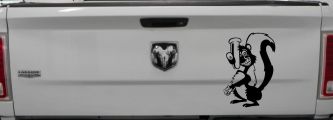 Stinky Skunk Car or Truck Window Decal Sticker (Matte Black)