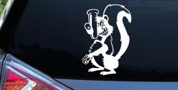 Stinky Skunk Car or Truck Window Decal Sticker