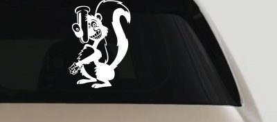 Stinky Skunk Car Truck Window Vinyl Decal Sticker Funny Animal Graphic