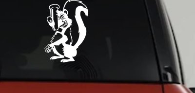 Stinky Skunk Car Truck Window Vinyl Decal Sticker Funny Animal Graphic