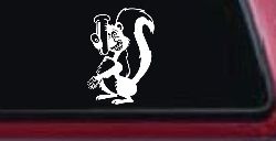 Stinky Skunk Car or Truck Window Decal Sticker