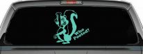 Funny Skunk Who Pooted Funny Car or Truck Window Decal Sticker (Mint)