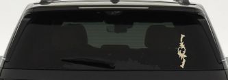 Tall Accent Car or Truck Window Decal Sticker (Desert Sand)