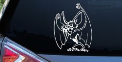 Bad little Bat Car or Truck Window Decal Sticker