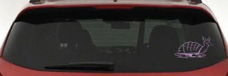 Armadillo Car or Truck Window Decal Sticker (Lilac)