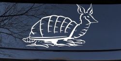 Armadillo Car or Truck Window Decal Sticker