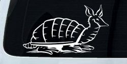 Armadillo Car or Truck Window Decal Sticker