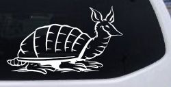 Armadillo Car or Truck Window Decal Sticker