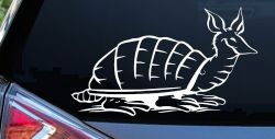 Armadillo Car or Truck Window Decal Sticker