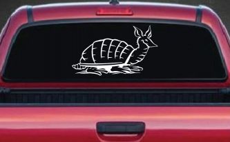 Armadillo Car or Truck Window Decal Sticker