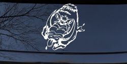 Wild Boar Hog Charging Car or Truck Window Decal Sticker