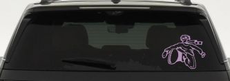 Snowboard Rider Decal Sticker for Car Truck Window Vinyl (Lilac)
