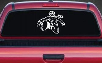 Snowboard Rider Sports Car or Truck Window Decal Sticker