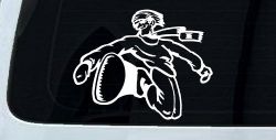 Snowboard Rider Sports Car or Truck Window Decal Sticker