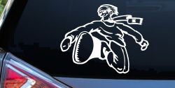 Snowboard Rider Sports Car or Truck Window Decal Sticker