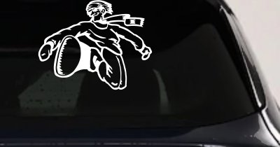 Snowboard Rider Decal Sticker for Car Truck Window Vinyl