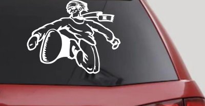 Snowboard Rider Decal Sticker for Car Truck Window Vinyl