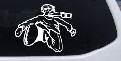 Snowboard Rider Sports Car or Truck Window Decal Sticker
