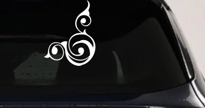 Swirl Corner Car Truck Window Decal Vinyl Sticker Auto Graphic