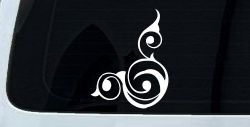 Inside Corner Swirl Car or Truck Window Decal Sticker