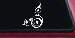 Inside Corner Swirl Car or Truck Window Decal Sticker