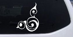 Inside Corner Swirl Car or Truck Window Decal Sticker