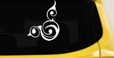Swirl Corner Car Truck Window Decal Vinyl Sticker Auto Graphic