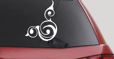 Swirl Corner Car Truck Window Decal Vinyl Sticker Auto Graphic