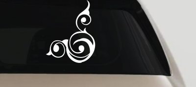 Swirl Corner Car Truck Window Decal Vinyl Sticker Auto Graphic