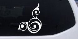 Inside Corner Swirl Car or Truck Window Decal Sticker