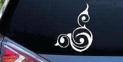 Inside Corner Swirl Car or Truck Window Decal Sticker