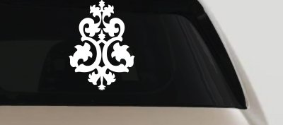 Swirl Vine Decal for Car & Truck Windows - Elegant Vinyl Accent