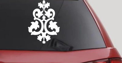 Swirl Vine Decal for Car & Truck Windows - Elegant Vinyl Accent
