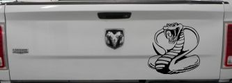 King Cobra Animals Car or Truck Window Decal Sticker (Black)
