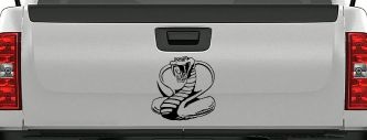 King Cobra Animals Car or Truck Window Decal Sticker (Black)