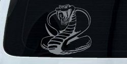King Cobra Animals Car or Truck Window Decal Sticker (Telegrey)