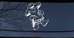 Cowboy Western Teddy Bear Western Car or Truck Window Decal Sticker
