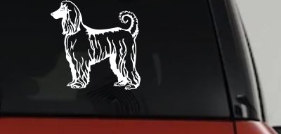 Afghan Hound Dog Car Truck Window Vinyl Decal Sticker