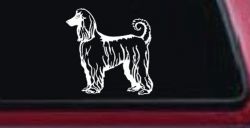 Afghan Hound Dog Car or Truck Window Decal Sticker