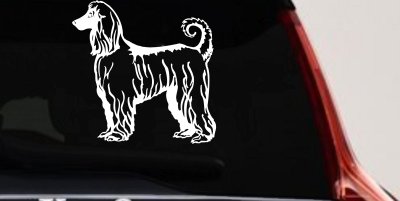 Afghan Hound Dog Car Truck Window Vinyl Decal Sticker