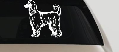 Afghan Hound Dog Car Truck Window Vinyl Decal Sticker