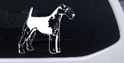 Airedale Terrier Dog Car or Truck Window Decal Sticker